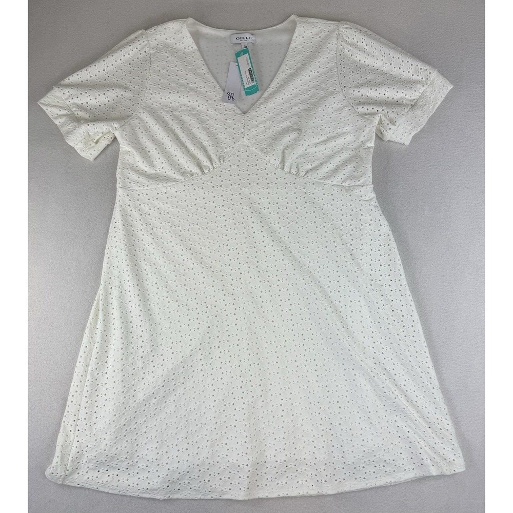 Gilli Rosalinda Knit Dress Women's Size 2X‎ White NWT